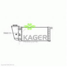 31-0392 KAGER Радиатор, охлаждение двигателя