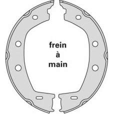 M897 MGA Комплект тормозных колодок, стояночная тормозная с