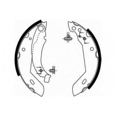 GS8158 TRW Комплект тормозных колодок