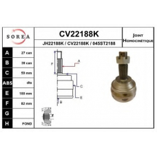 CV22188K EAI Шарнирный комплект, приводной вал