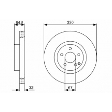 0 986 479 332 BOSCH Тормозной диск