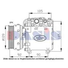 851647N AKS DASIS Компрессор, кондиционер