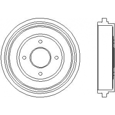 MBD178 MINTEX Тормозной барабан