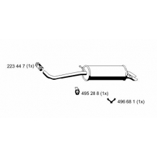 111263 ERNST Глушитель выхлопных газов конечный