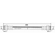 FBH6296 FIRST LINE Тормозной шланг