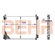 7004088 BEHR Condenser