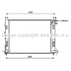 DAA2008 AVA Радиатор, охлаждение двигателя