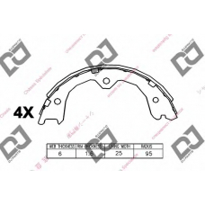 BS1144 DJ PARTS Комплект тормозных колодок