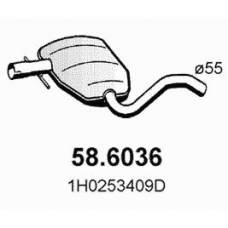 58.6036 ASSO Средний глушитель выхлопных газов