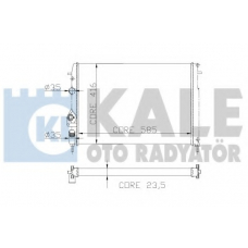 205500 KALE OTO RADYATOR Радиатор, охлаждение двигателя