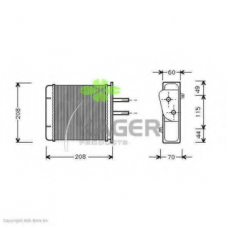 32-0048 KAGER Теплообменник, отопление салона