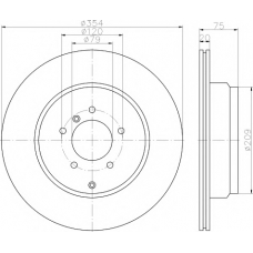 8DD 355 115-292 HELLA PAGID Тормозной диск