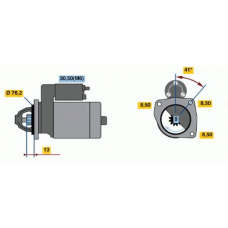 0 001 108 225 BOSCH Стартер