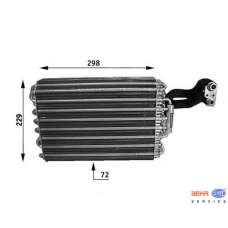 8FV 351 210-091 HELLA Испаритель, кондиционер