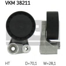 VKM 38211 SKF Натяжной ролик, поликлиновой  ремень