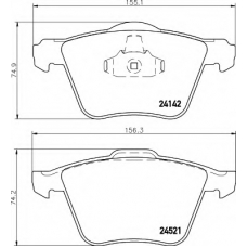 8DB 355 013-001 HELLA Комплект тормозных колодок, дисковый тормоз