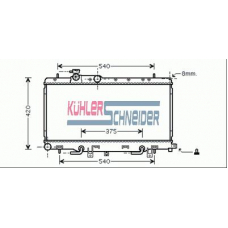 2500181 KUHLER SCHNEIDER Радиатор, охлаждение двигател