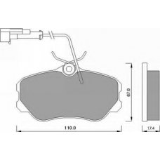 AC455881D AC Delco Комплект тормозных колодок, дисковый тормоз