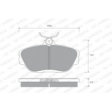 151-2433 WEEN Комплект тормозных колодок, дисковый тормоз