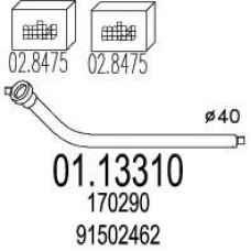 01.13310 MTS Труба выхлопного газа