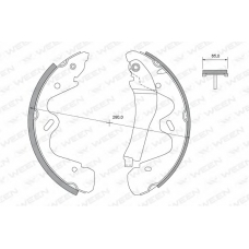 152-2473 WEEN Комплект тормозных колодок