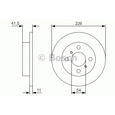 0 986 479 U51 BOSCH Тормозной диск