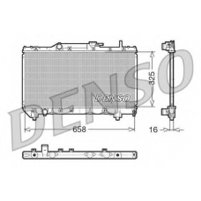 DRM50028 DENSO Радиатор, охлаждение двигателя