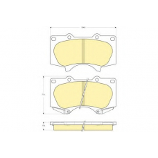 6133649 GIRLING Комплект тормозных колодок, дисковый тормоз