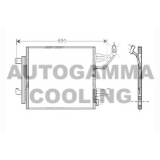 104459 AUTOGAMMA Конденсатор, кондиционер