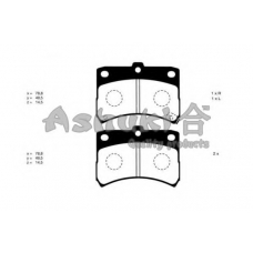D091-06J ASHUKI Комплект тормозных колодок, дисковый тормоз