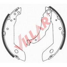 629.0573 VILLAR Комплект тормозных колодок