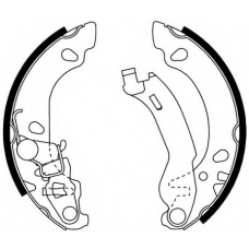 8DB 355 002-691 HELLA PAGID Комплект тормозных колодок