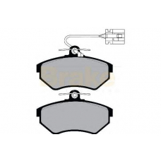 PA872 BRAKE ENGINEERING Комплект тормозных колодок, дисковый тормоз