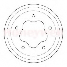 329188B BENDIX Тормозной барабан