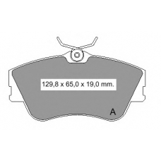 836680 Vema Комплект тормозных колодок, дисковый тормоз