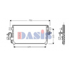 072005N AKS DASIS Конденсатор, кондиционер