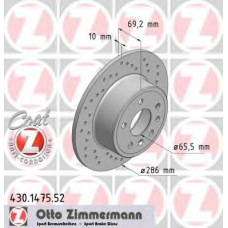 430.1475.52 ZIMMERMANN Тормозной диск