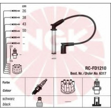 6317 NGK Комплект проводов зажигания