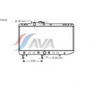 TO2210 AVA Радиатор, охлаждение двигателя