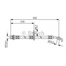 1 987 476 255 BOSCH Тормозной шланг