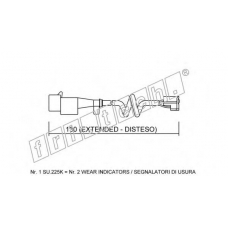 SU.225K fri.tech. Сигнализатор, износ тормозных колодок
