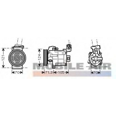 1300K306 VAN WEZEL Компрессор, кондиционер
