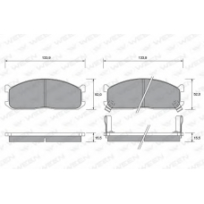 151-1411 WEEN Комплект тормозных колодок, дисковый тормоз
