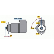 0 001 416 071 BOSCH Стартер