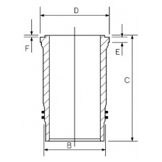 14-451160-00 GOETZE ENGINE Гильза цилиндра