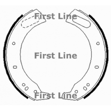 FBS013 FIRST LINE Комплект тормозных колодок