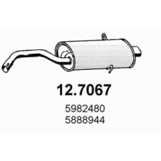 12.7067 ASSO Глушитель выхлопных газов конечный