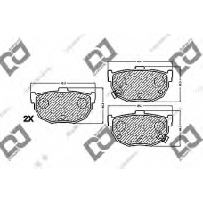 BP1455 DJ PARTS Комплект тормозных колодок, дисковый тормоз