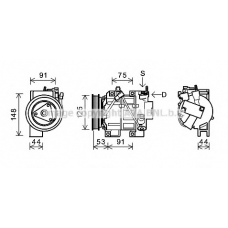 DNK335 AVA Компрессор, кондиционер