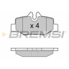 BP3101 BREMSI Комплект тормозных колодок, дисковый тормоз